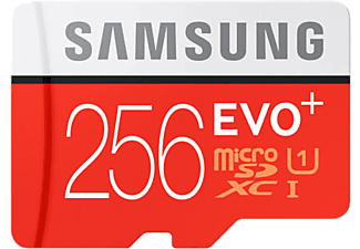 SAMSUNG 256GB MicroSD Evo Plus Class10 U3 95/90 MB/sn Hafıza Kartı + SD Adaptör MB-MC256DA/EU