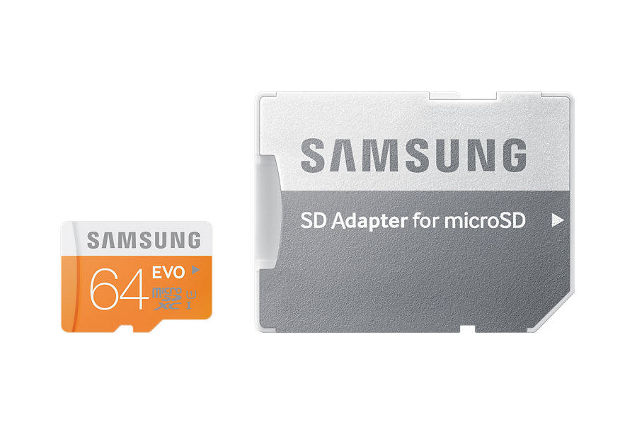 SAMSUNG 64GB MicroSD Evo Class10 48 MB/sn Hafıza Kartı + SD Adaptör MB-MP64DA/TR