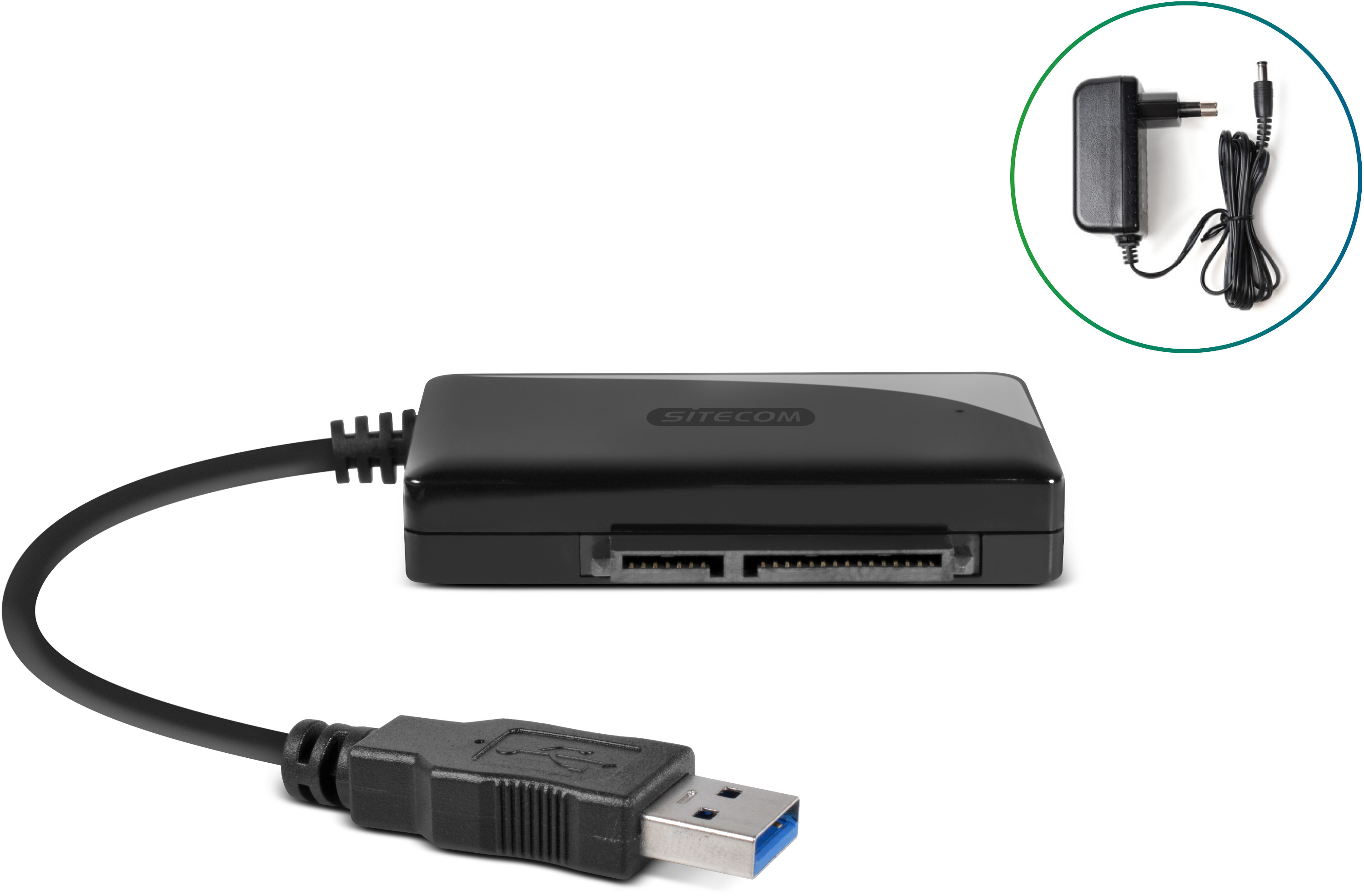 SITECOM USB 3.0 - SATA adapter met netadapter (CN-333)
