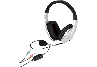 ISY IHS-1001 - PC Headset (Kabelgebunden, Binaural, On-ear, Schwarz/Grau)