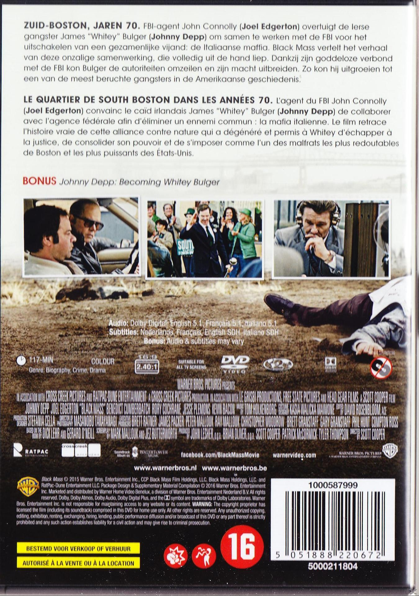Pochette de DVD avec texte et images. Montre Johnny Depp et d'autres dans une voiture et une foule.