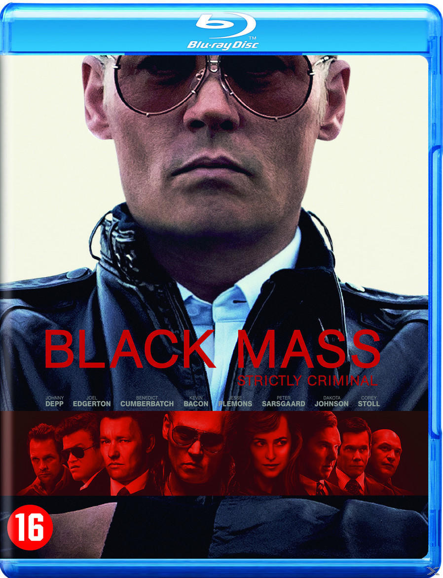 Couverture DVD de 'Black Mass', avec Johnny Depp et d'autres acteurs.
