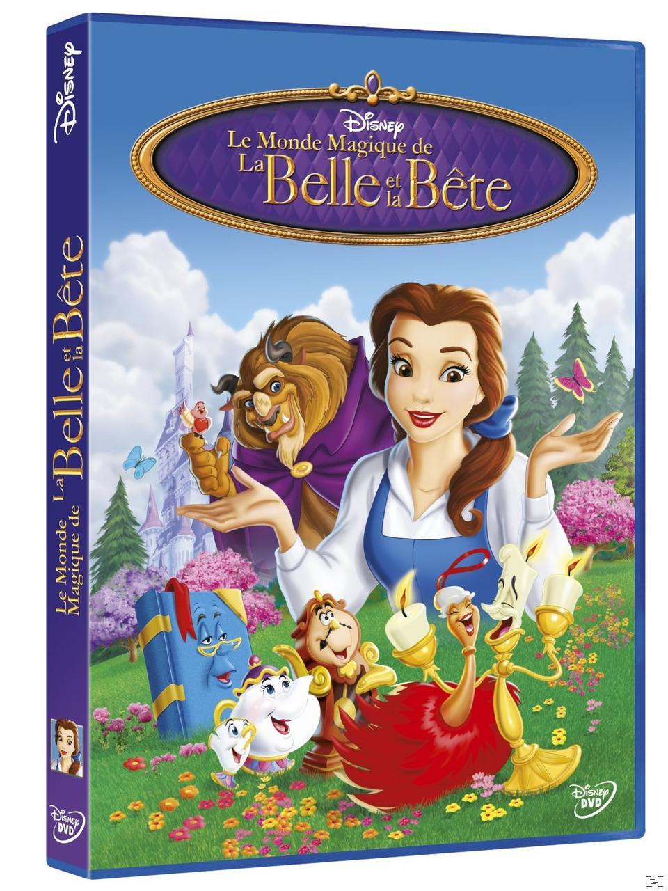 DVD-hoes van Belle en het Beest met Belle, Beest en andere personages.