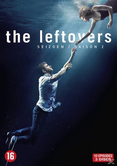 DVD cover of 'The Leftovers' with a man reaching for a woman underwater.