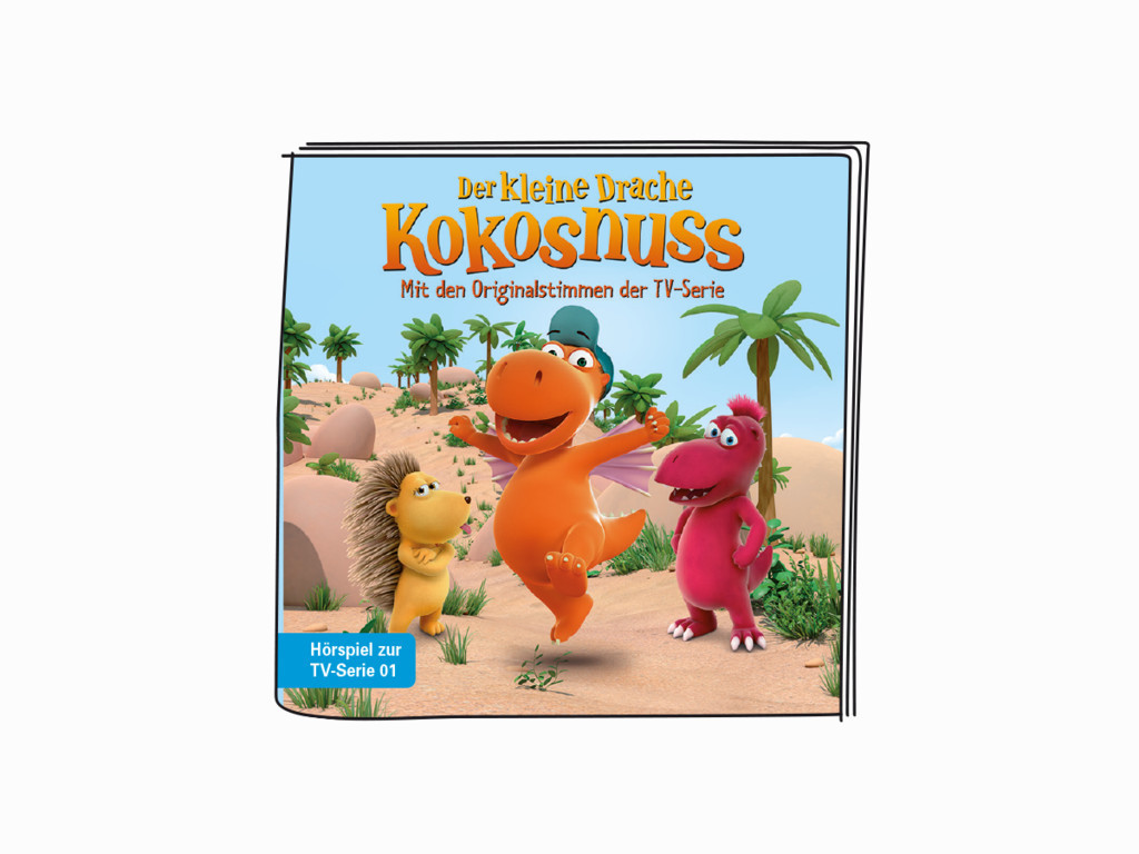 Cartoon-DVD-Cover mit drei Zeichentrickfiguren. Zeigt eine Wüstenkulisse mit Palmen.