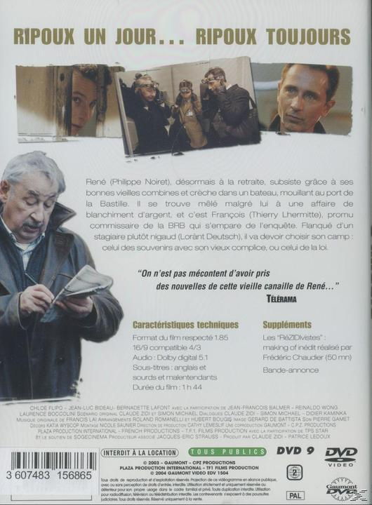 Dos de DVD avec informations sur le film, photos et texte en français.