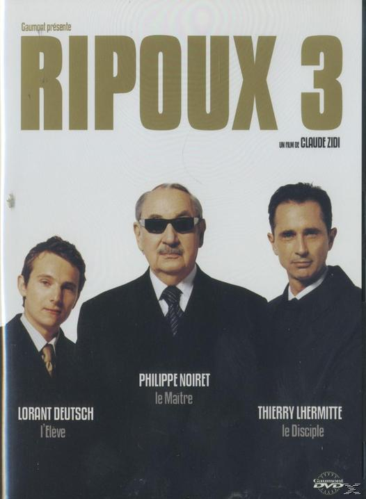 Couverture DVD : trois hommes en costume. Titre : Ripoux 3.