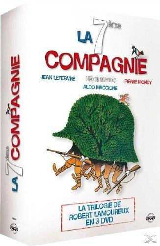 Jaquette de DVD avec des soldats de dessin animé en forme d'arbre, titre 'La 7ème Compagnie'.