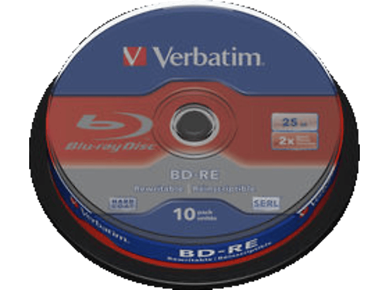 2X 25GB BD-RE Rohling Single VERBATIM 43694