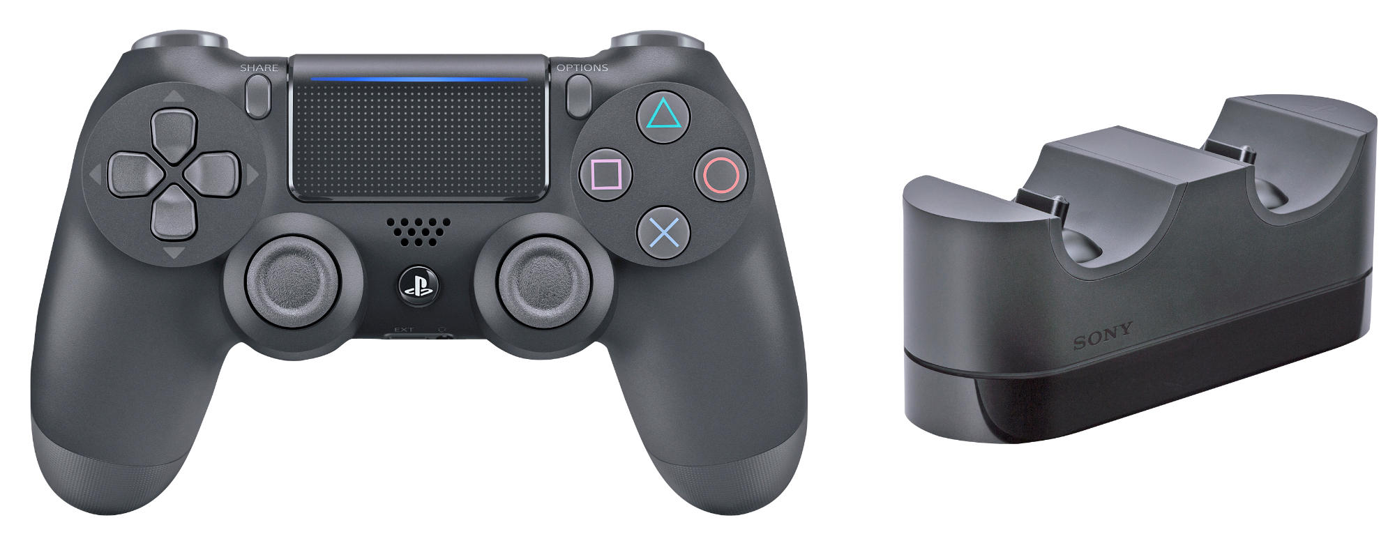 SONY PS4 Wireless Dualshock 4, Controller + Charger, Schwarz