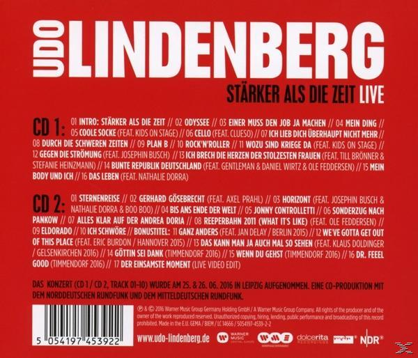 Rückseite eines Udo Lindenberg Albums. Enthält eine Titelliste und den Albumtitel auf Deutsch.