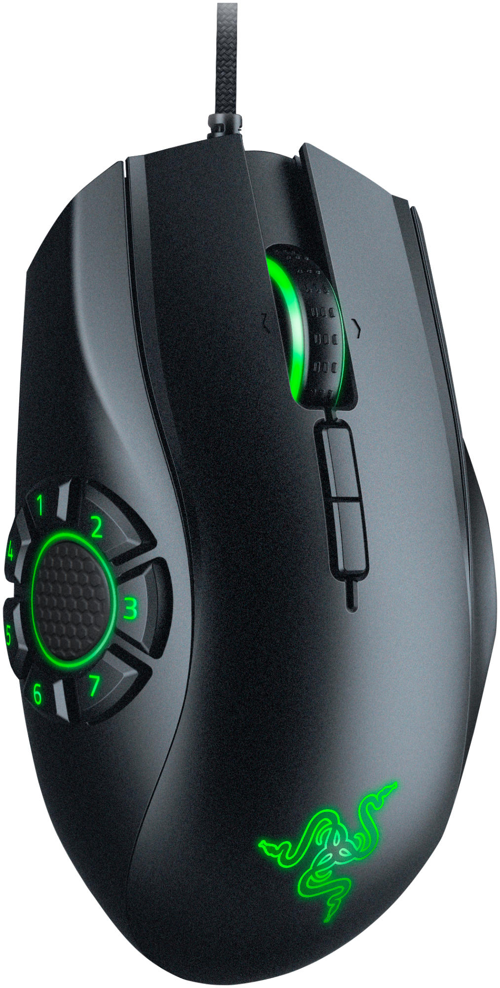 Ratón gaming - Razer Naga Hex V2, 16.000 DPI, 7 botones mecánicos, Perfiles preconfigurados, Negro