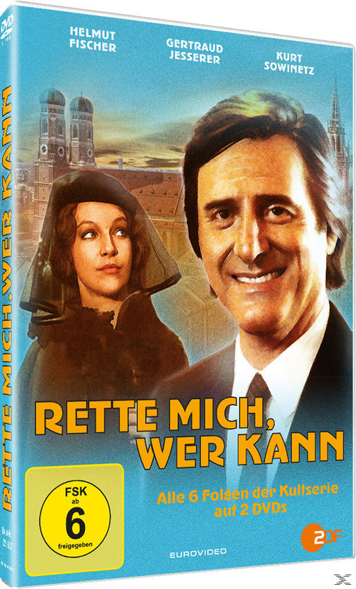 Filmcover mit zwei Personen, Text und einem Gebäude im Hintergrund.