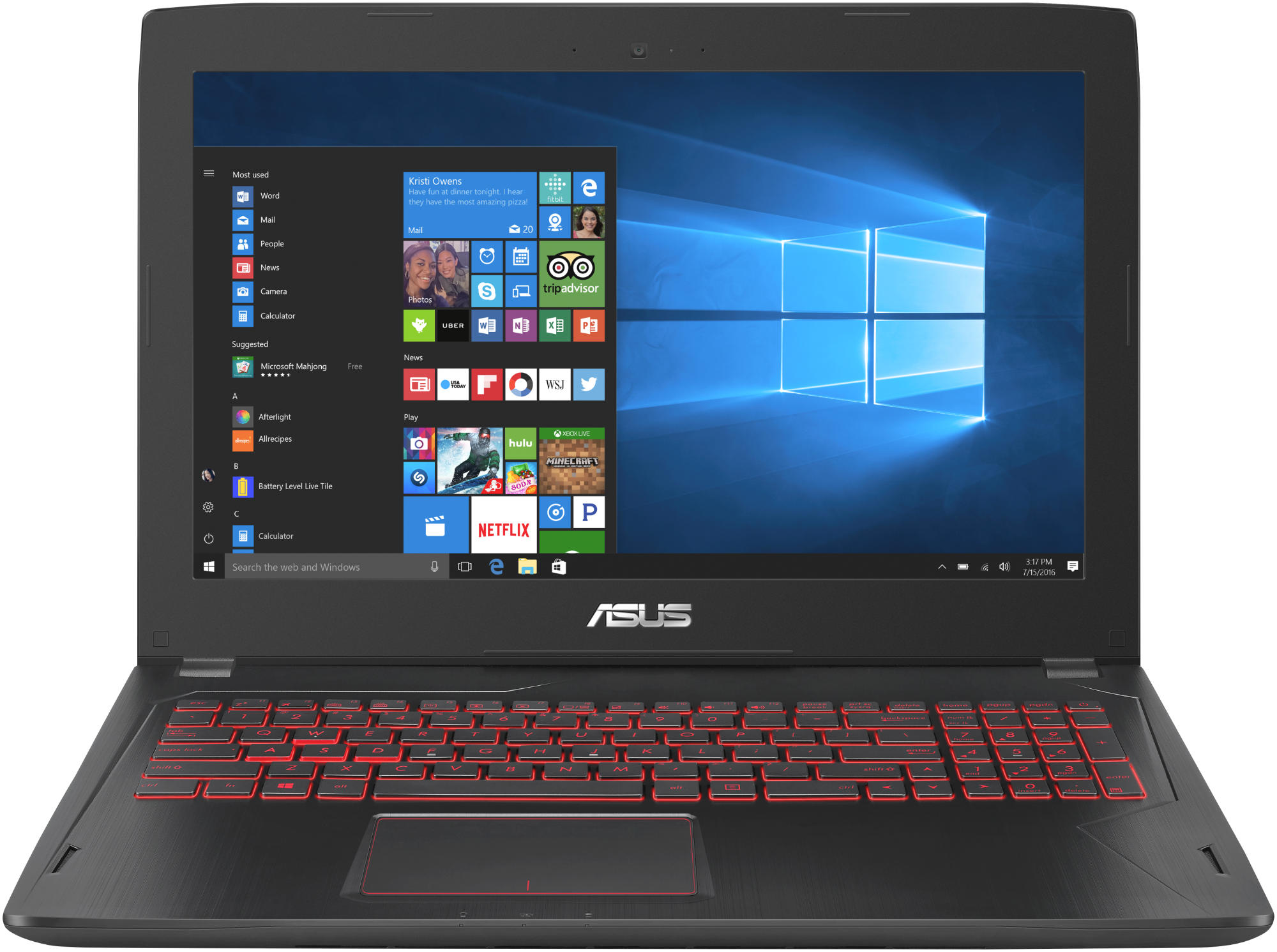 ASUS Gaming Notebook FX502VM-DM112T, schwarz (90NB0DR5-M01630) Gaming-Notebook, 15,6 Zoll, Full-HD, Intel® Core™ i5-6300HQ Prozessor
(6M Cache, bis zu 3.20 GHz), 8 GB, 256 GB SSD