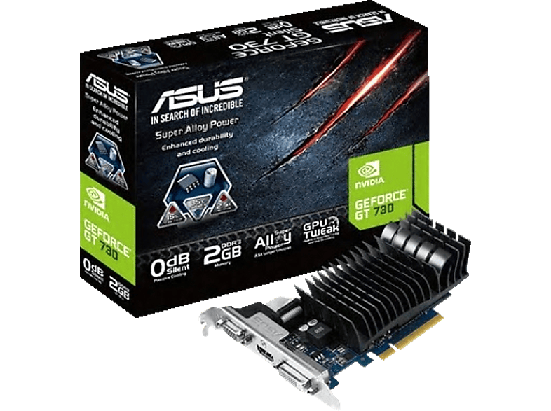 ASUS GeForce® GT 730 2GB DDR5 (90YV06N2-M0NA00) (NVIDIA, Grafikkarte ...