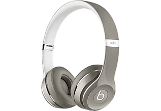 BEATS MLA42ZE/A Solo2 On-Ear Headphones (Luxe Edition) - Silver Outlet