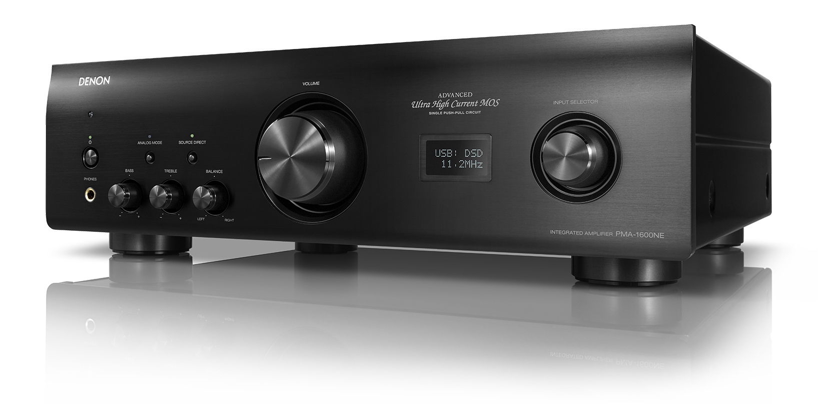 DENON PMA-1600NE Vollverstärker (2Kanäle, 140 Wattpro Kanal, Schwarz)