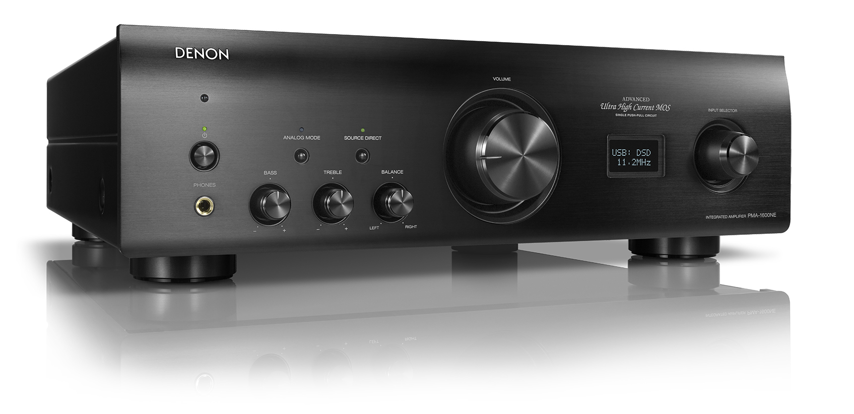 DENON PMA-1600NE Vollverstärker (2Kanäle, 140 Wattpro Kanal, Schwarz)