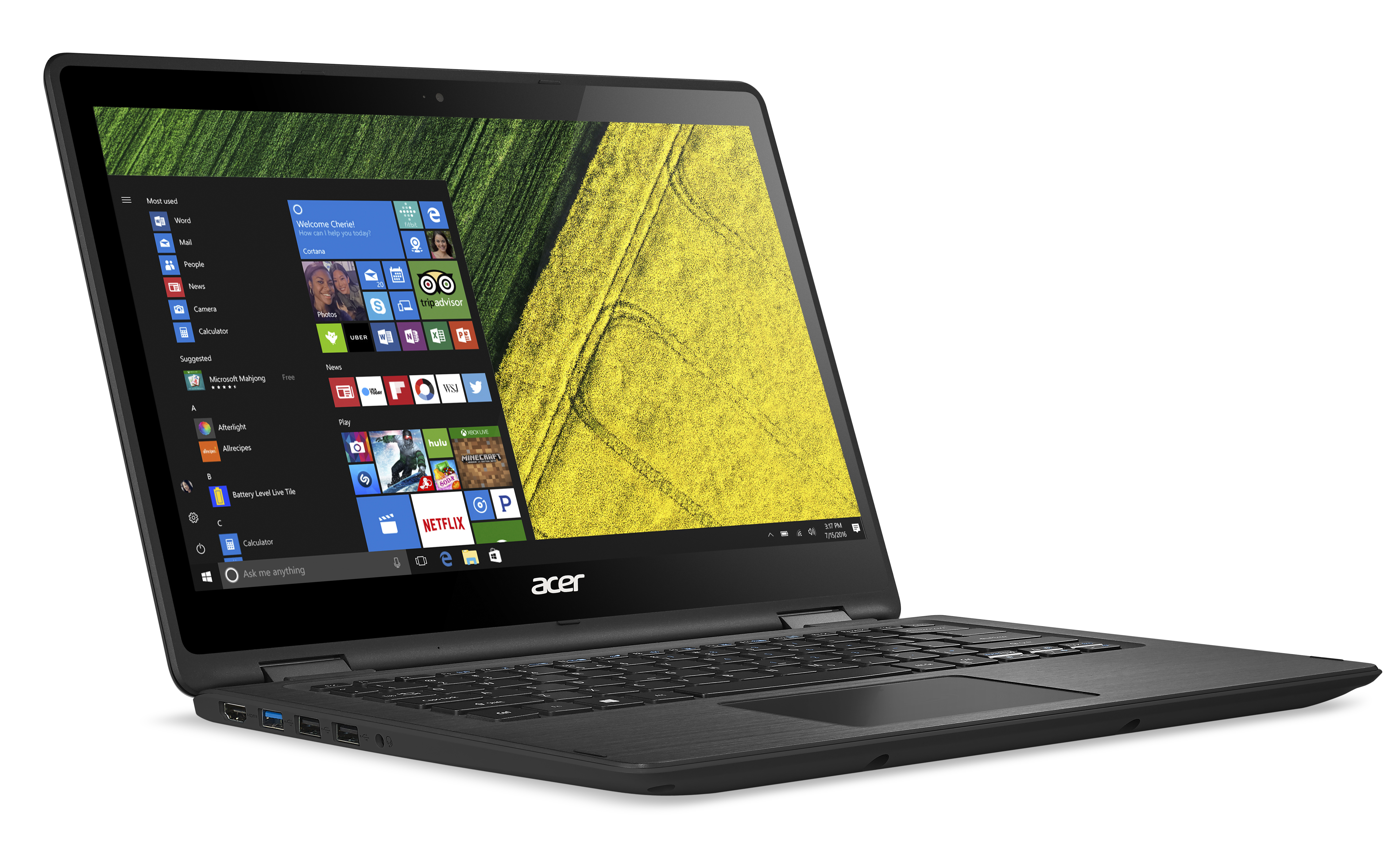 ACER Spin 5 (SP513-51-3466) - 13,3 Zoll - Intel® Core™ i3 i3-6100U - 4 GB - 128 GB - Intel® HD 520 - Windows 10 Home (64 Bit)