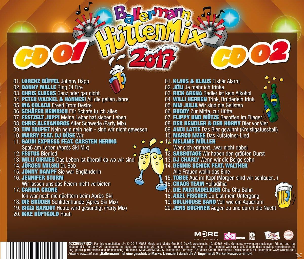 VARIOUS - Ballermann Hütten Mix 2017  - (CD)
