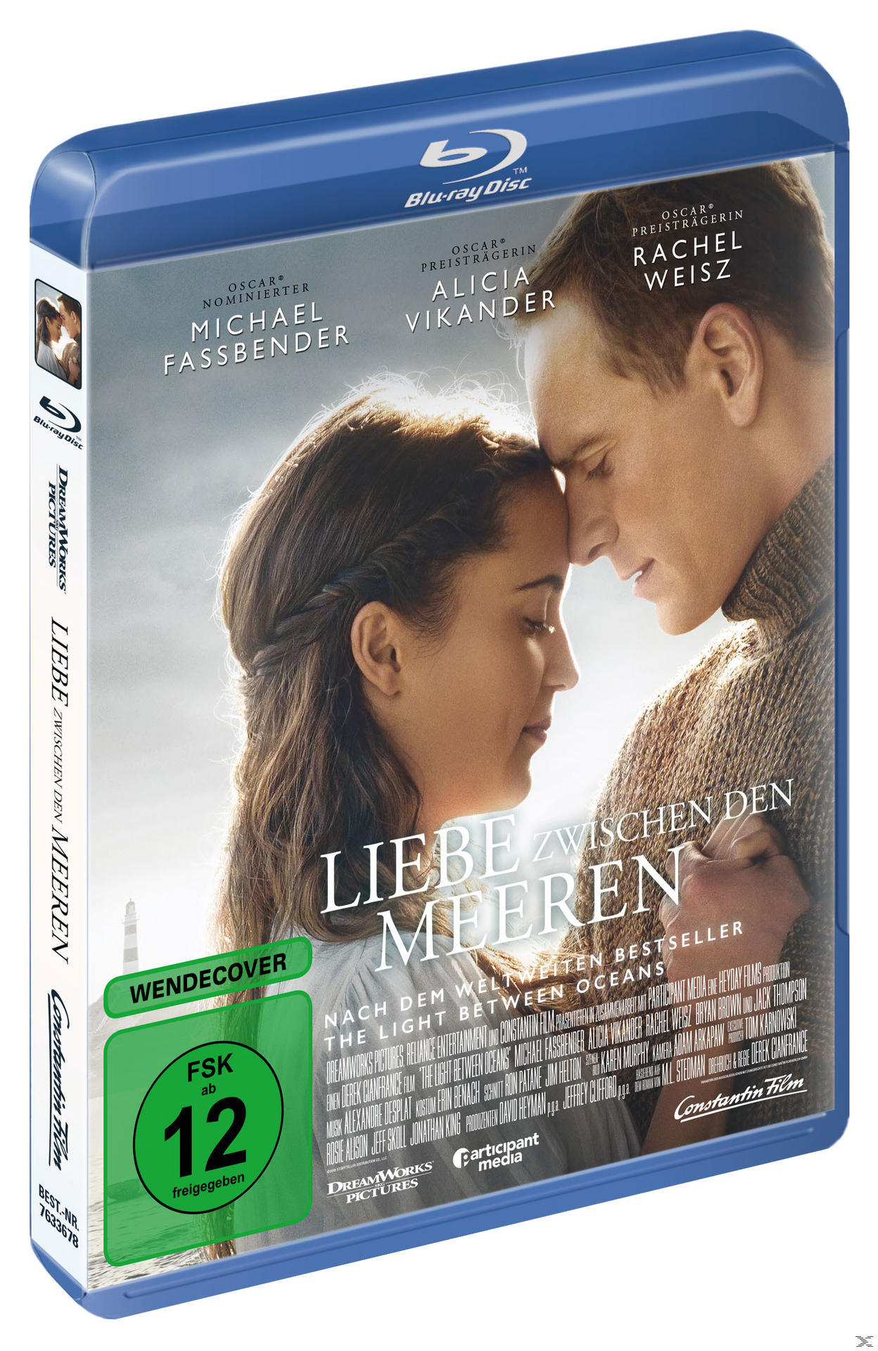 Blu-ray-Hülle mit Filmplakat von zwei Personen, Titel, Schauspielern und grüner Bewertung.