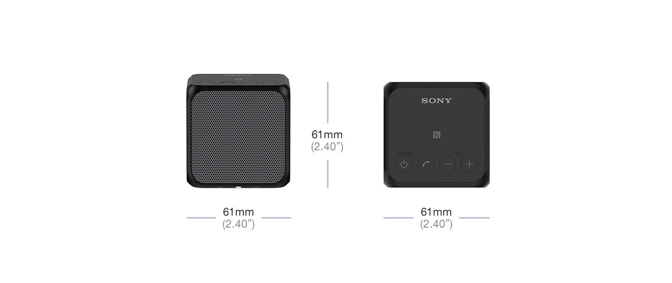 SONY SRS-X11 Bluetooth Lautsprecher, Schwarz
