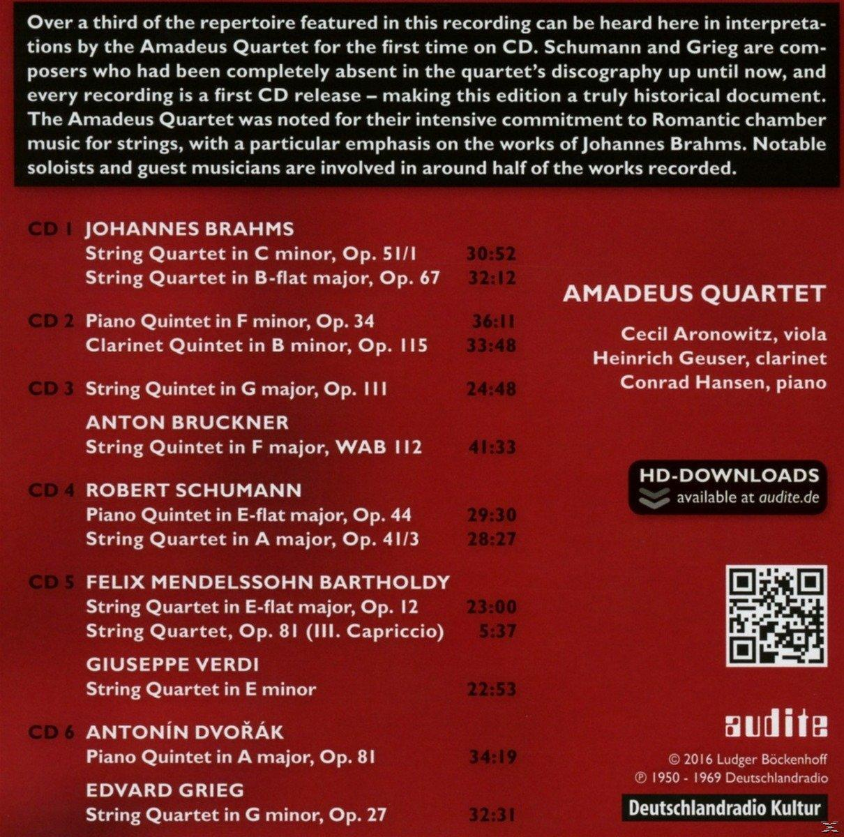 Amadeus Quartett - RIAS RECORDINGS 5-ROMANTICISM/BERLIN,1950-1969  - (CD)