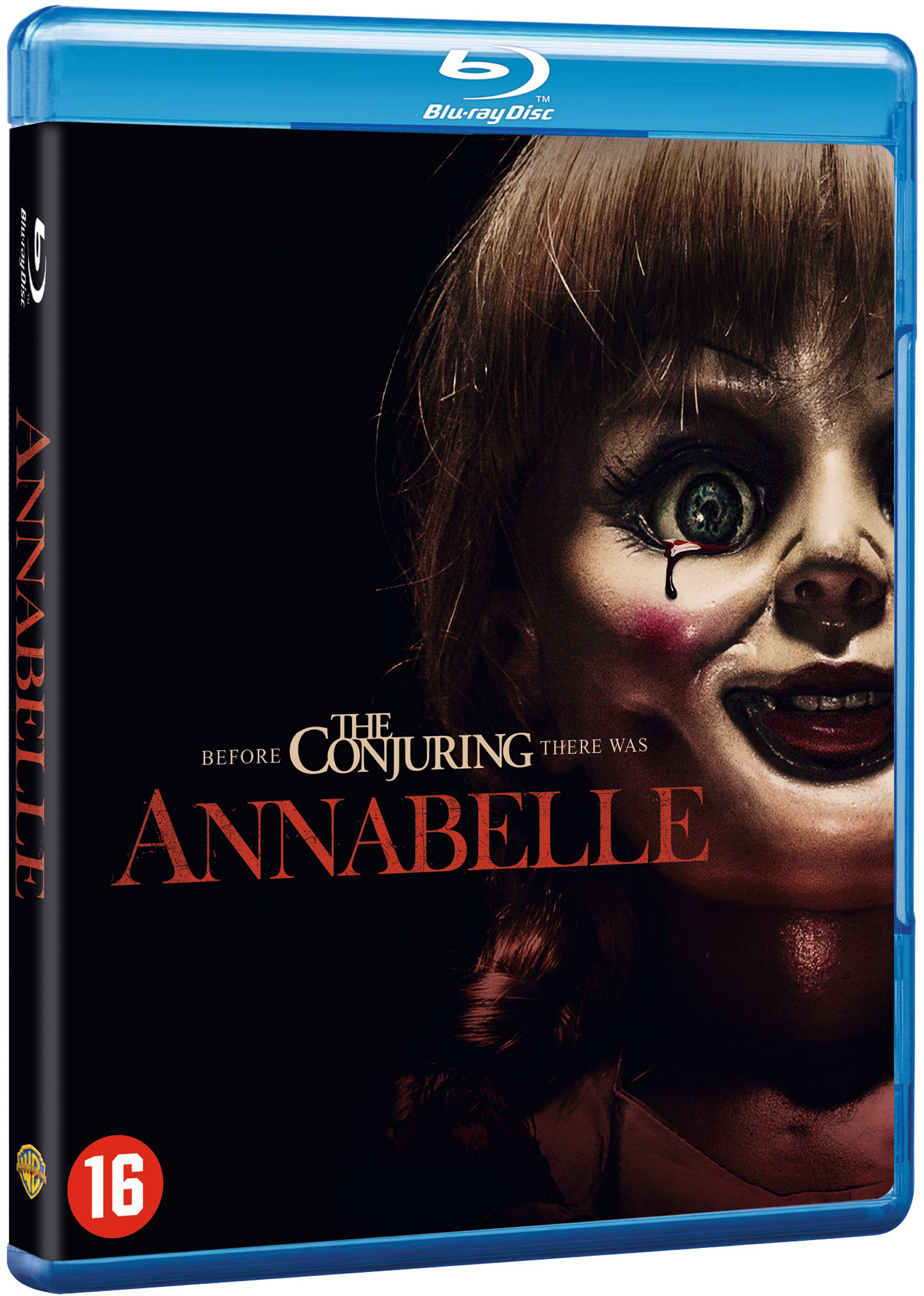 Couverture Blu-ray d'un film d'horreur avec le visage d'une femme sur fond noir.