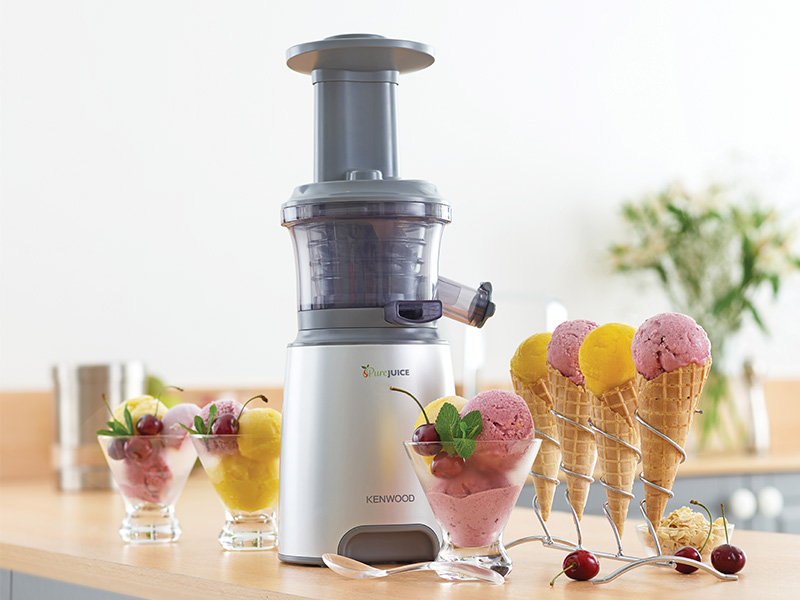 KENWOOD PureJuice JMP 600 SI Slow Juicer 150 Watt, Silber