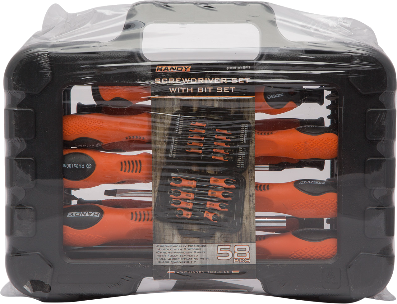 HANDY 10742 58 db-os csavarhúzó készlet táskában