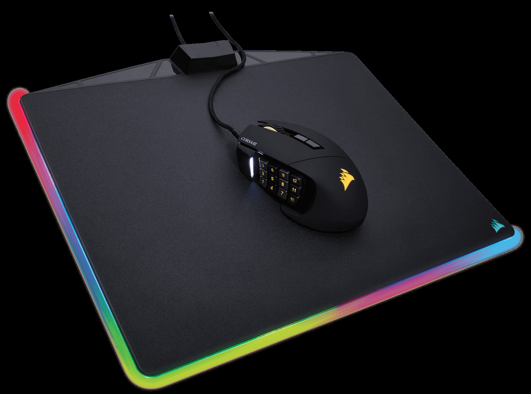 CORSAIR MM800 RGB Polaris Gaming Mauspad (260 mm x 350 mm)