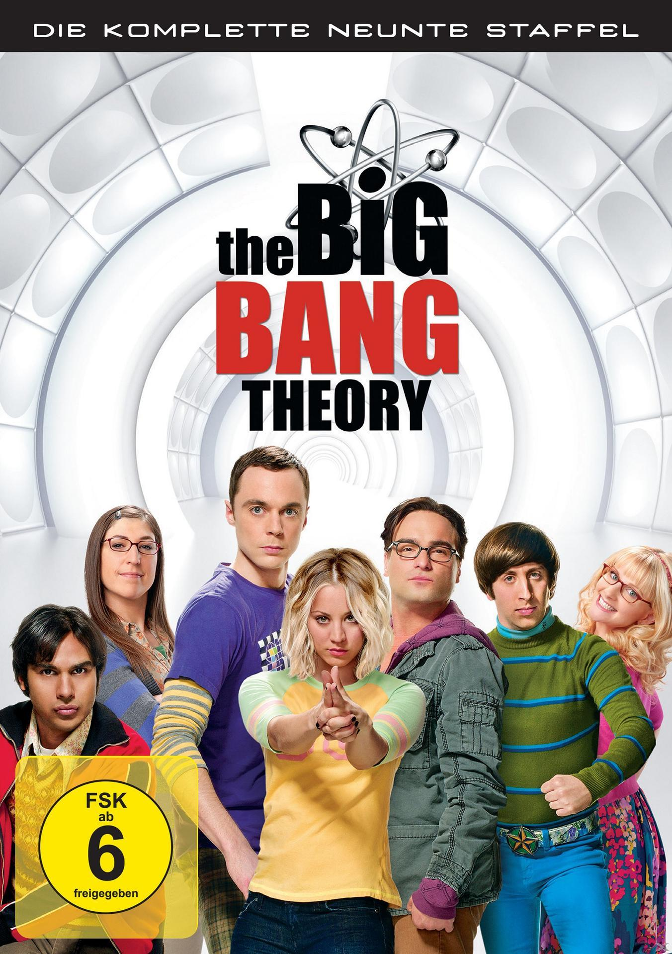 Filmplakat. Die Darsteller von The Big Bang Theory stehen vor einem wissenschaftlichen Hintergrund. Der Titel steht oben.