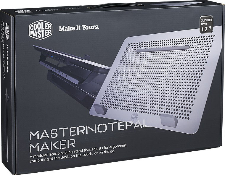 COOLER MASTER 15.6-17 Zoll NotePal MasterPal Maker, Schwarz, Silber