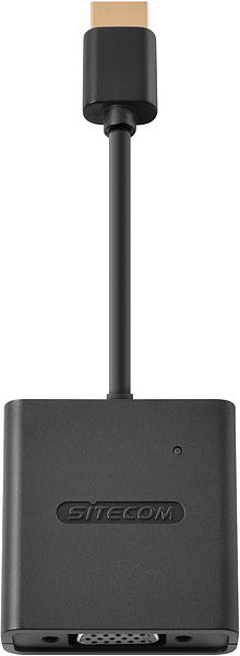 SITECOM CN 351 HDMI zu VGA + Audio Adapter, Schwarz