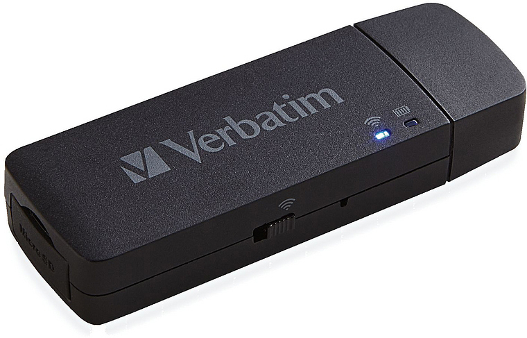 VERBATIM 49160 Mediashare Mini Wireless Micro-SD Kartenleser