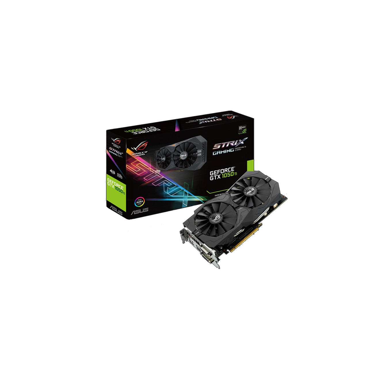 ASUS GeForce® GTX 1050 Ti  ROG Strix Gaming 4GB (90YV0A31-M0NA00) (NVIDIA, Dual-Slot Grafikkarte)
