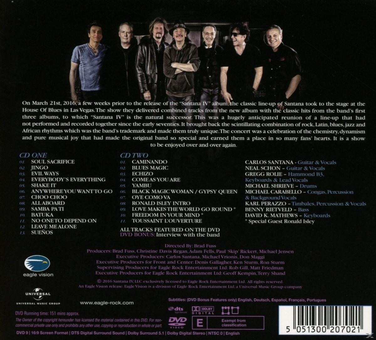 House CD) Vegas (DVD Of Santana At + Carlos The Blues,Las - Live -