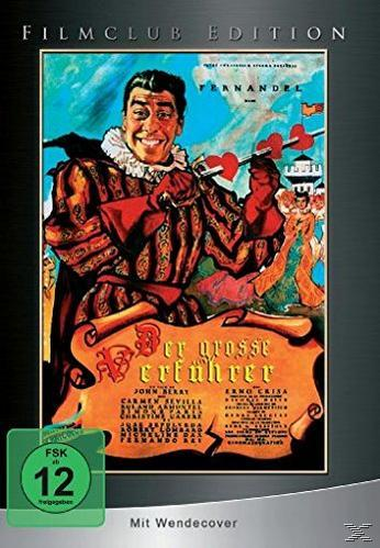 Filmposter mit einem Mann in Kostüm, der lächelt. Text und andere Figuren sind ebenfalls enthalten.