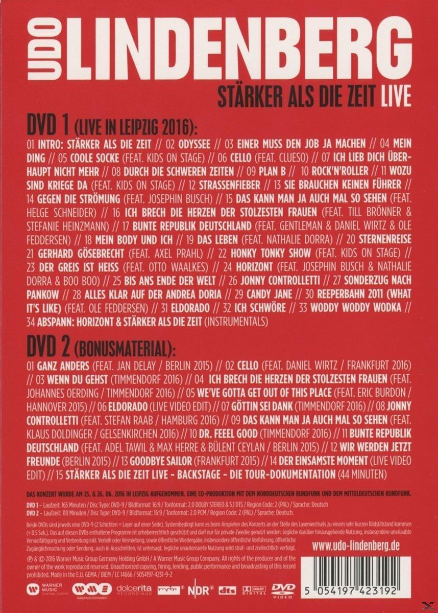 Udo Lindenberg - Stärker als die Zeit - LIVE (2 DVD)  - (DVD)
