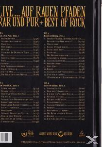 Rückseite eines CD-Cases. Enthält Titellisten auf Deutsch. Gold- und schwarzfarbiger Text.