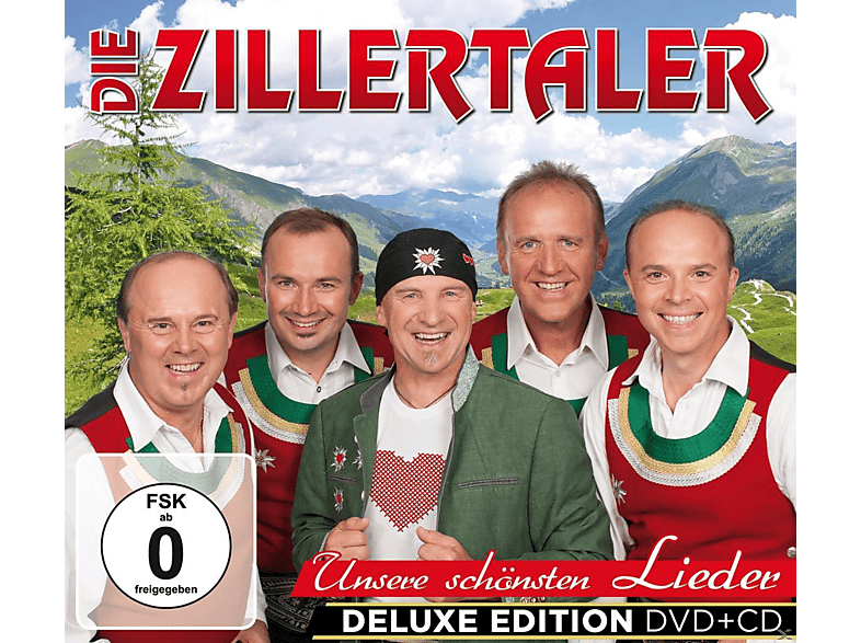 Die Zillertaler Unsere schönsten LiederDelu (CD + DVD Video) Die Zillertaler auf CD + DVD