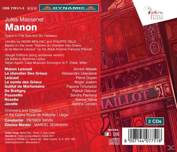 CD-Rückseite mit Text, der eine Oper beschreibt. Enthält Namen der Beteiligten und die Titelliste.