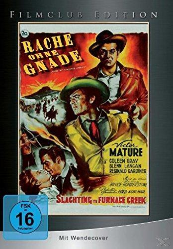 DVD-Cover eines Westernfilms. Zeigt mehrere Männer auf Pferden und ein Paar im Vordergrund.