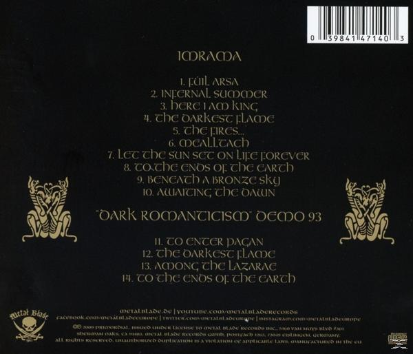 Rückseite eines Albums mit Songtiteln und einem Logo.