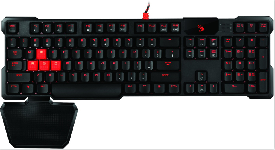 A4 TECH Bloody B640 Q USB Multimedya Mekanik Gamer Klavye Siyah
