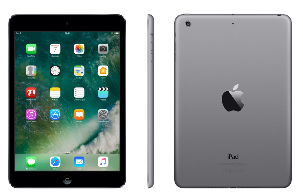 APPLE iPad Mini 2 Retina ME277FD/A, Tablet, 32 GB, 7,9 Zoll, Spacegrau