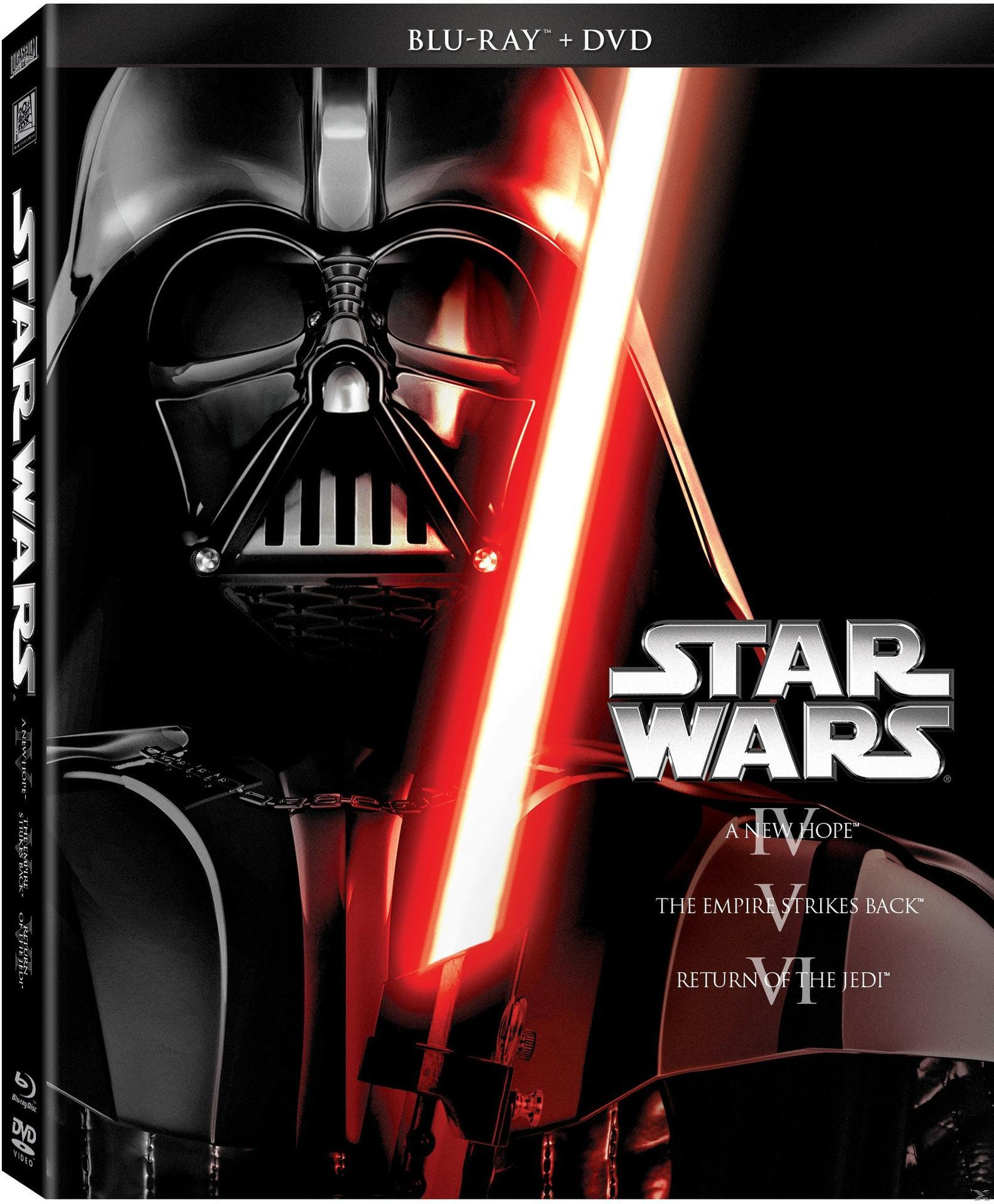 Couverture DVD de Star Wars : Dark Vador avec un sabre laser.