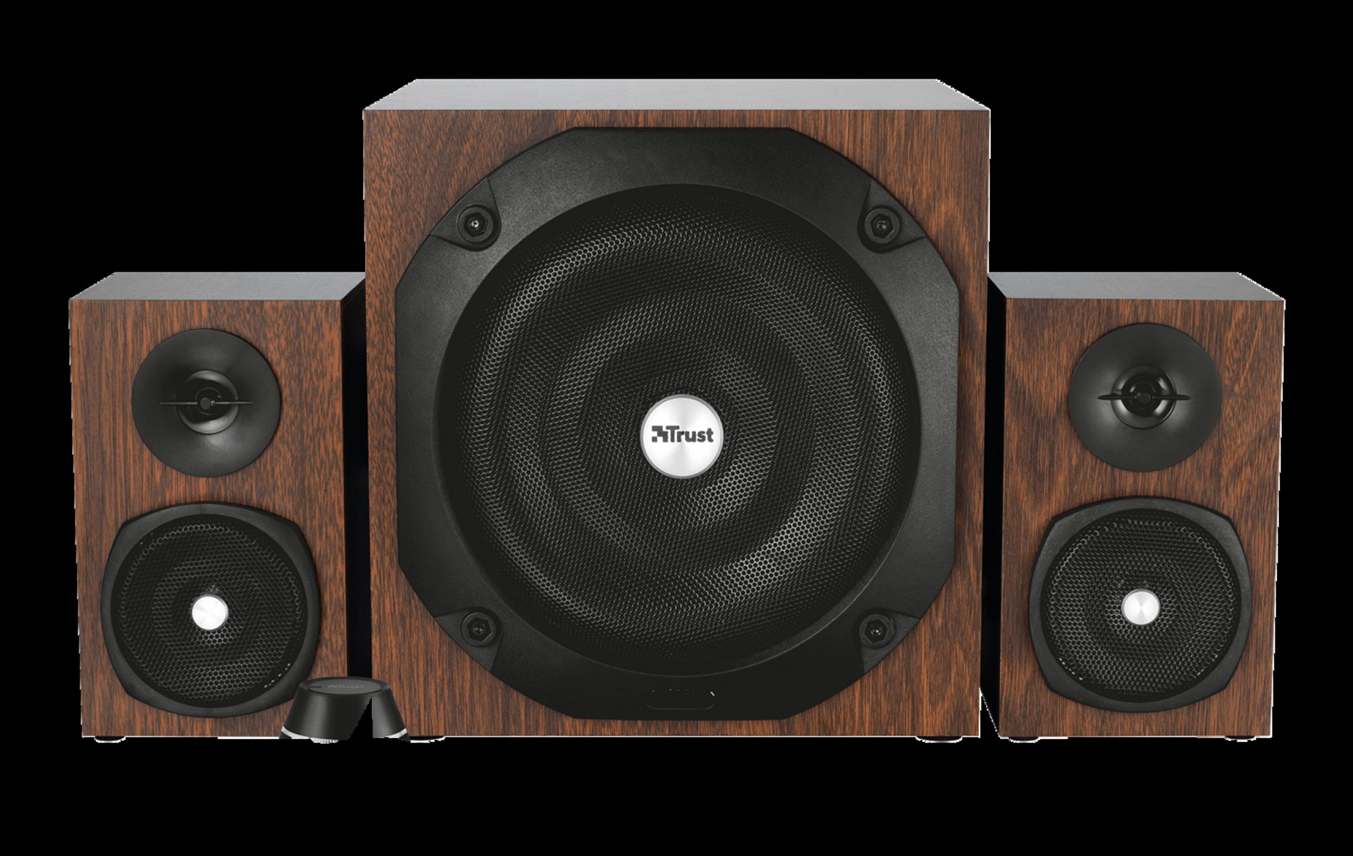 TRUST Vigor 2.1  Bluetooth-Lautsprecherset (Aktiv, Braun