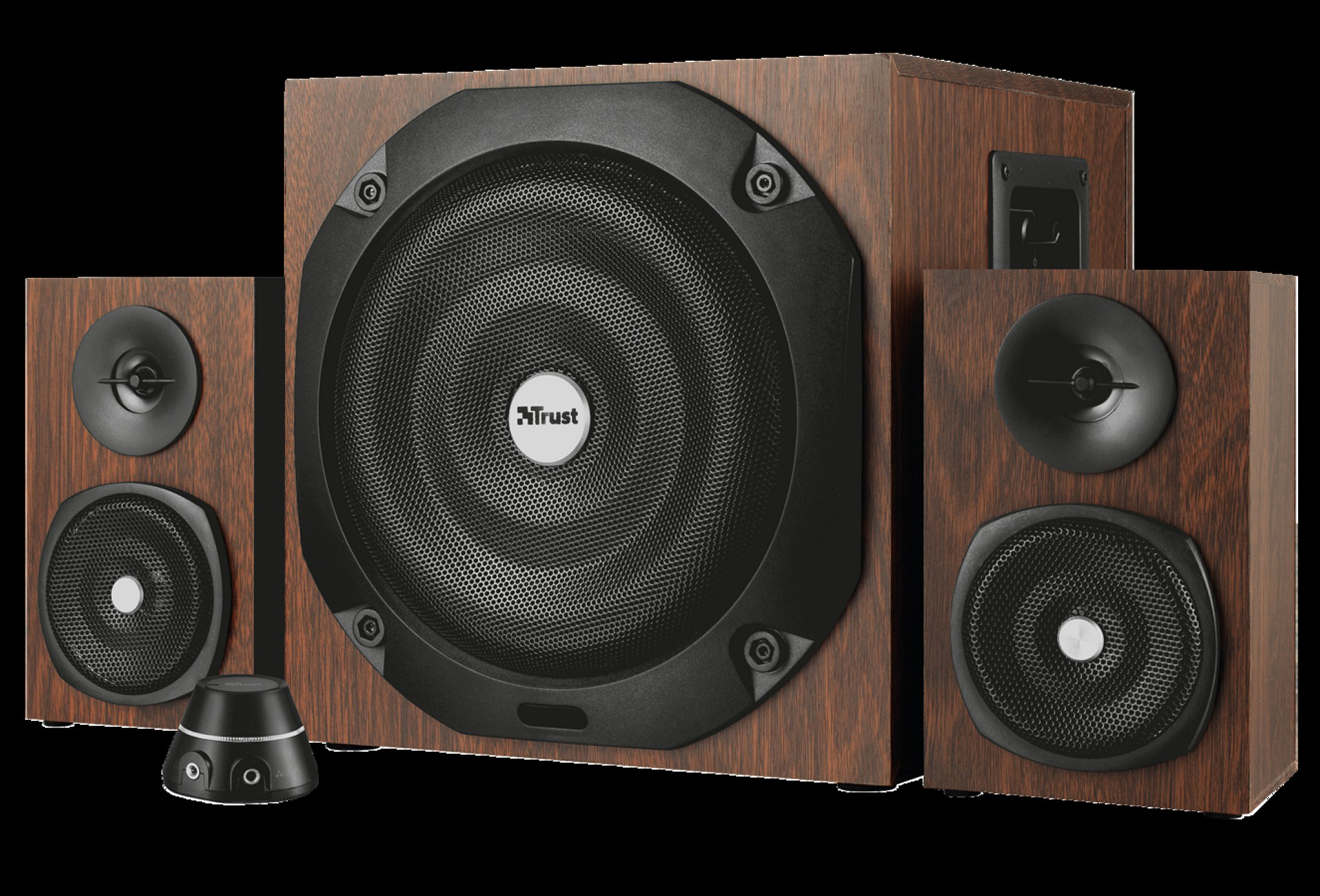 TRUST Vigor 2.1  Bluetooth-Lautsprecherset (Aktiv, Braun