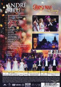 DVD-Cover: Weihnachten von André Rieu, mit Bildern von Bühne und Darstellern.